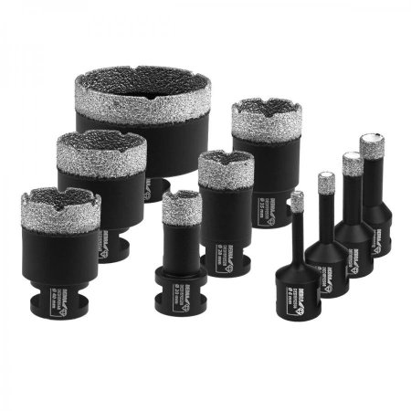 Dedra Diamantové korunky  6, 8, 10, 12, 20 , 28, 35, 40, 45, 68 mm