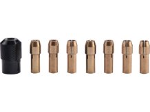 EXTOL CRAFT kleštiny, sada 8ks, ⌀1-1,6-2-2,3-3-2x3,2mm, hlavice M8x0,75