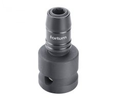 FORTUM adaptér rázový 1/2" čtyřhran na hroty 1/4", Quick-Lock, CrMoV
