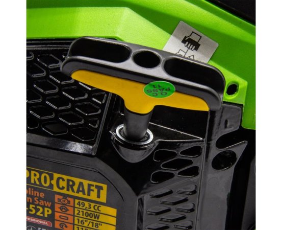 PROCRAFT GS-52P benzínová řetězová pila dvě lišty 14" a 16"