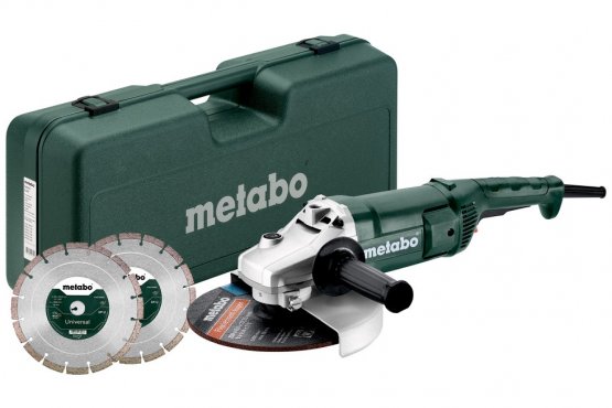 Metabo WE 2200-230 úhlová bruska + 2x DIA kotouče (kufr)