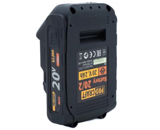 Procraft baterie akumulátorová, 20V Li-ion, 2000mAh