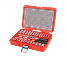 EXTOL PREMIUM hlavice nástrčné, sada 32ks, 1/4"