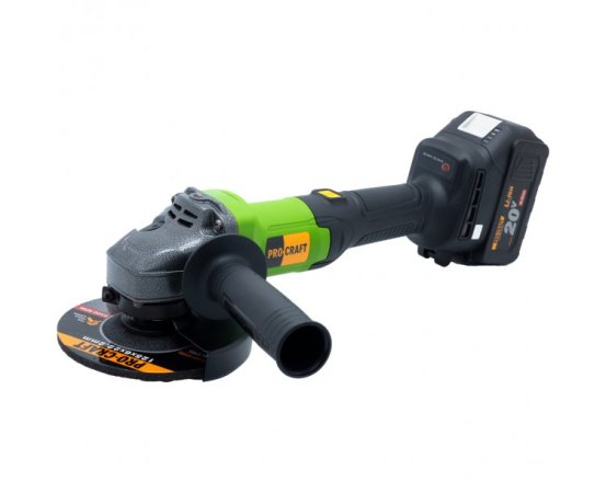 Procraft PGA20 aku úhlová bruska 20V, kotouč 125 mm, 2x4.0Ah
