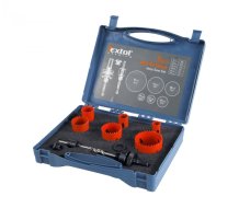 EXTOL PREMIUM vrtáky korunkové, instalatérské, 6 průměrů O 19-57mm, HSS/Bi-metal