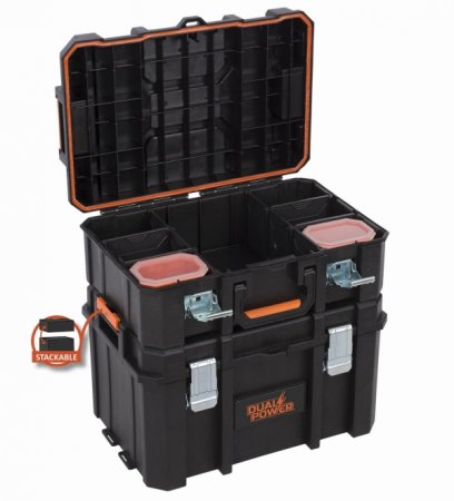 POWERPLUS POWDPTB01 - Kufr na nářadí vodotěsný MEDIUM SYSTAINER