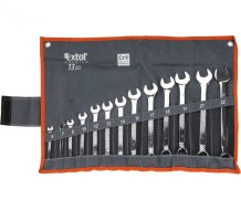 EXTOL PREMIUM klíče očkoploché, sada 13ks, 6-22mm