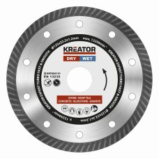 KREATOR KRT085101 - Diamantový kotouč celoobvodový 125mm EXPERT TURBO