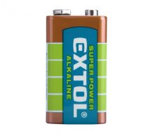 EXTOL ENERGY baterie alkalické, 1ks, 9V (6LR61)
