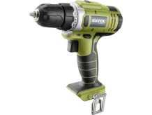 EXTOL CRAFT vrtací šroubovák aku, 16V Li-ion, 1500mAh, bez baterie a nabíječky
