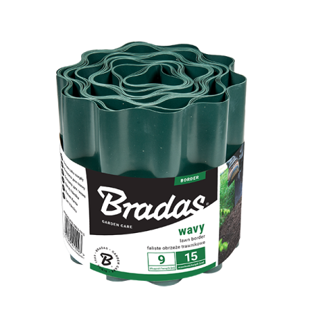 Bradas OBFG 0910 obrubník vlnitý zelený 10cm / 9m