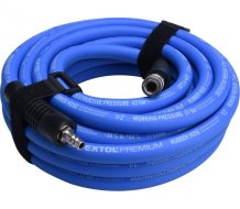 EXTOL PREMIUM hadice vzduchová, guma, 1/4" rychlospojka, 1/2" (13/19mm), 10m