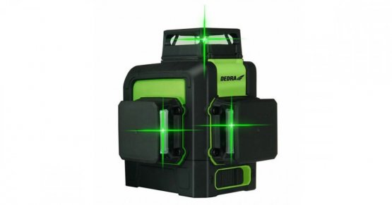 Dedra křížový laser 3D zelený 360°
