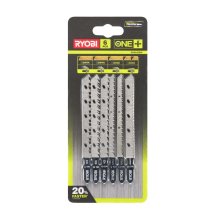 Ryobi RAK6JSBW Sada listů do přímočaré pily na dřevo, 6ks