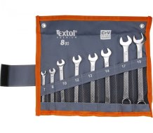 EXTOL PREMIUM klíče očkoploché, sada 8ks, 6-19mm, CrV