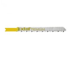 EXTOL PREMIUM plátky do přímočaré pily 5ks, 75x4,0mm, HCS