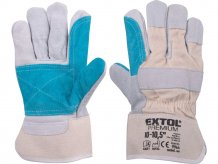 EXTOL PREMIUM rukavice kožené silné s podšívkou v dlani, velikost 10"-10,5"