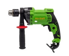 Procraft PS1350 elektrická příklepová vrtačka 1050 W, 1,5-13 mm