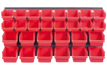 Závěsný panel s 28 boxy na nářadí ORDERLINE 800x165x400mm