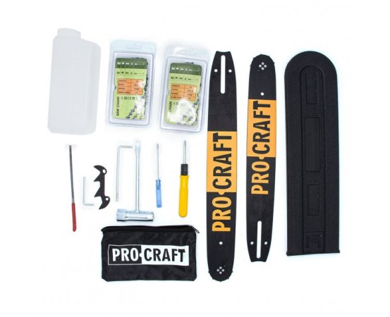 PROCRAFT Benzínová řetězová pila GS-58X dvě lišty 14" a 16"