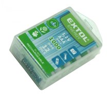 EXTOL ENERGY baterie nabíjecí, 12ks, AAA (HR03), 1,2V, 1000mAh, NiMh