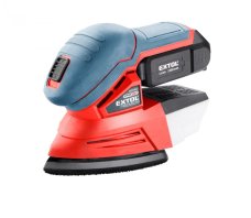 EXTOL PREMIUM bruska vibrační delta aku SHARE20V, 20V Li-ion, 2000mAh