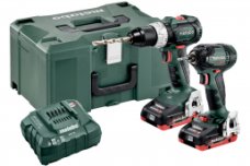 Metabo aku šroubovák BS 18 LT, utahovák SSD 18 LTX