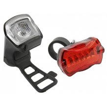 Světlo na kolo, BiCycleLight 0502070, 350mAh, USB + zadní světlo 2AA