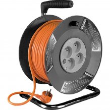 Prodlužovací přívod - na bubnu, oranžový kabel DG-4ZR-FB04 25 m