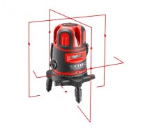 EXTOL PREMIUM laser červený liniový, křížový samonivelační