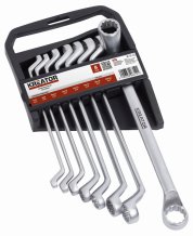 KREATOR KRT500004 - Sada oboustranných očkových klíčů 6-22mm - 8ks