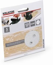 KREATOR KRT230559 - 5x Brusný papír 125 mm na barvu G240