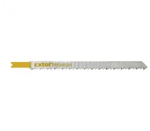 EXTOL PREMIUM plátky do přímočaré pily 5ks, 126x4,0mm, HCS