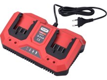 EXTOL PREMIUM nabíječka GARDEN20V, 2x2,4A