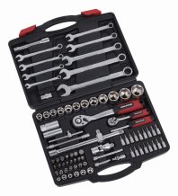 KREATOR KRT500120 - 80-ti dílná gola sada 1/2" , 1/4" v kufru