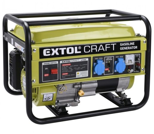 EXTOL CRAFT elektrocentrála benzínová, 6,5HP/2,8kW
