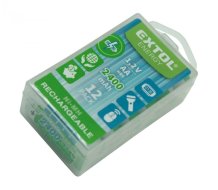 EXTOL ENERGY baterie nabíjecí, 12ks, AA (HR6), 1,2V, 2400mAh, NiMh