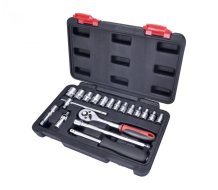 EXTOL PREMIUM hlavice nástrčné, sada 19ks, 1/4", CrV