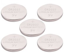 EXTOL ENERGY baterie lithiové, 5ks, 3V (CR2032)