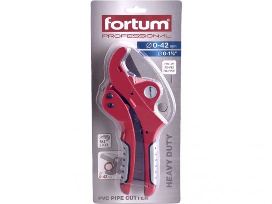 FORTUM nůžky na plastové trubky, O 0-42mm