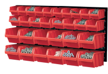 Závěsný panel s 24 boxy na nářadí ORDERLINE 800x165x400mm