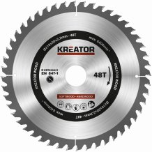 KREATOR KRT020421 - Pilový kotouč na dřevo 210mm, 48T