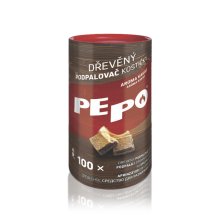 PE-PO dřevěný podpalovač kostičky 100 ks FSC