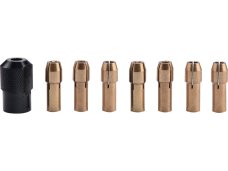 EXTOL CRAFT kleštiny, sada 8ks, ⌀1-1,6-2-2,3-3-2x3,2mm, hlavice M8x0,75