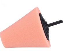 EXTOL PREMIUM kužel leštící pěnový, T40, oranžový, ⌀80mm, stopka 6mm
