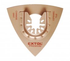 EXTOL PREMIUM rašple trojúhelníková, 78mm, karbid, tvrdokov