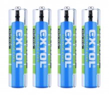 baterie zink-chloridové, 4ks, 1,5V AAA (R03)