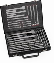 KREATOR KRT012801 - 17-ti dílná sada SDS Plus vrtáků / sekáčů
