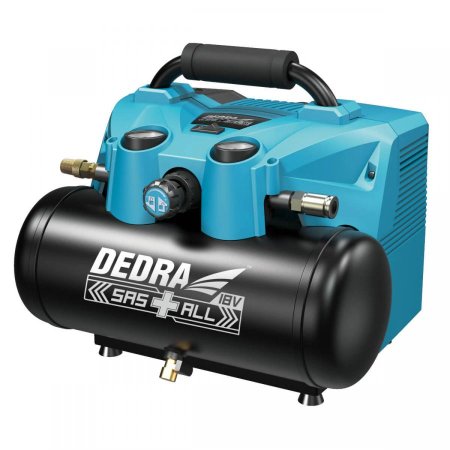 Dedra DED7077V aku kompresor 90l/min objem 6l, 2x18V (bez aku)
