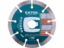 EXTOL INDUSTRIAL kotouč diamantový řezný segmentový Grab Cut, suché řezání, O 125x22,2x2mm